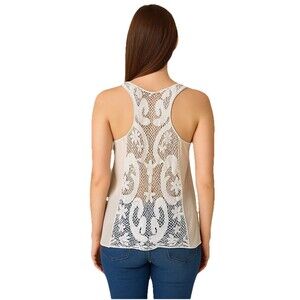 Francesco Bird Cage Tank Top Size M Cottage Core Whimsical Lace Style T1250